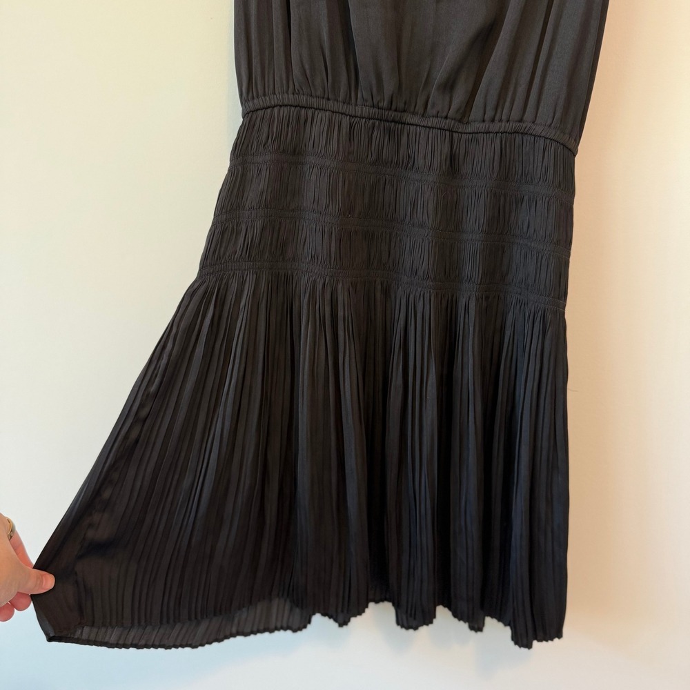 Current Air Los Angeles Zoey Pleated Skirt Mini Dress Ecru Black Size XS - Picture 7 of 9